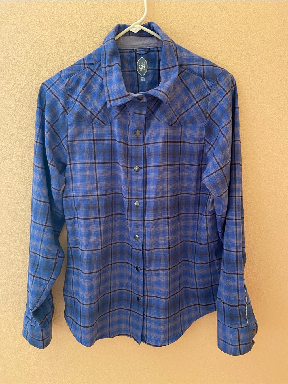 Women’s Club Ride Apparel Liv'n Technical Flannel, Mountain Biking, Size Large